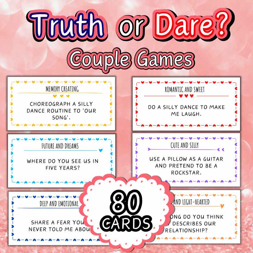 Couple Truth Or Dare Questions Printable The Game Room 