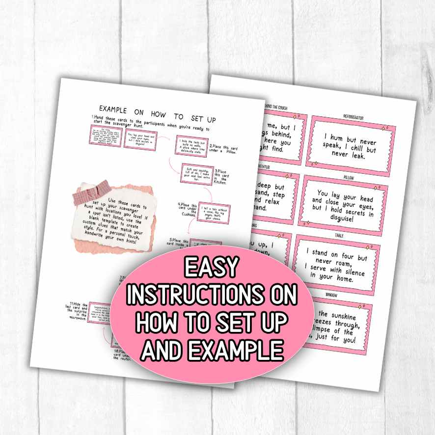 teen girl birthday scavenger hunt