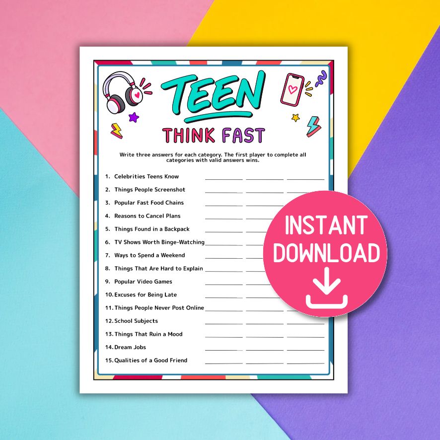 teen party game

