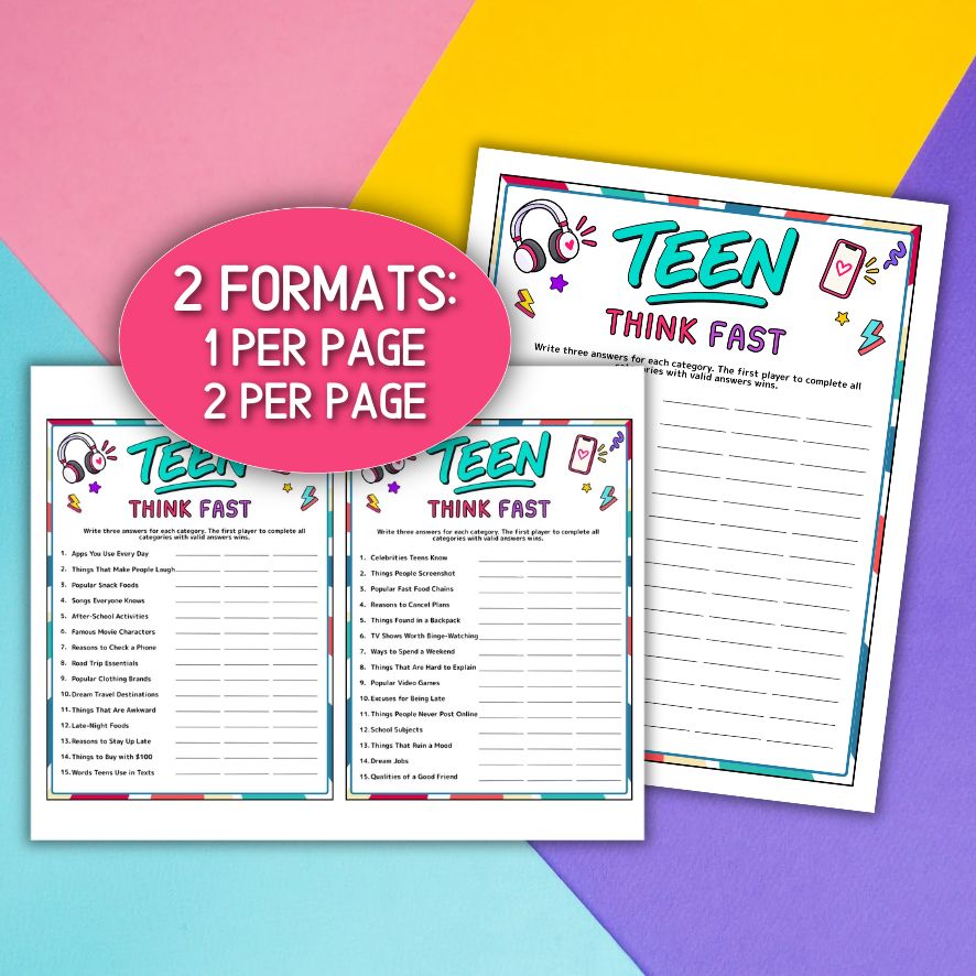teen classroom activity