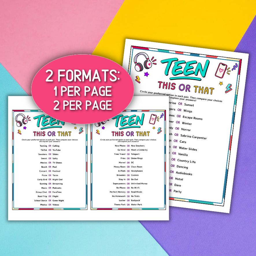 screen free activity for teens