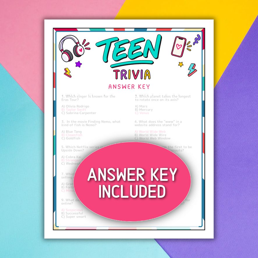 teen quiz questions