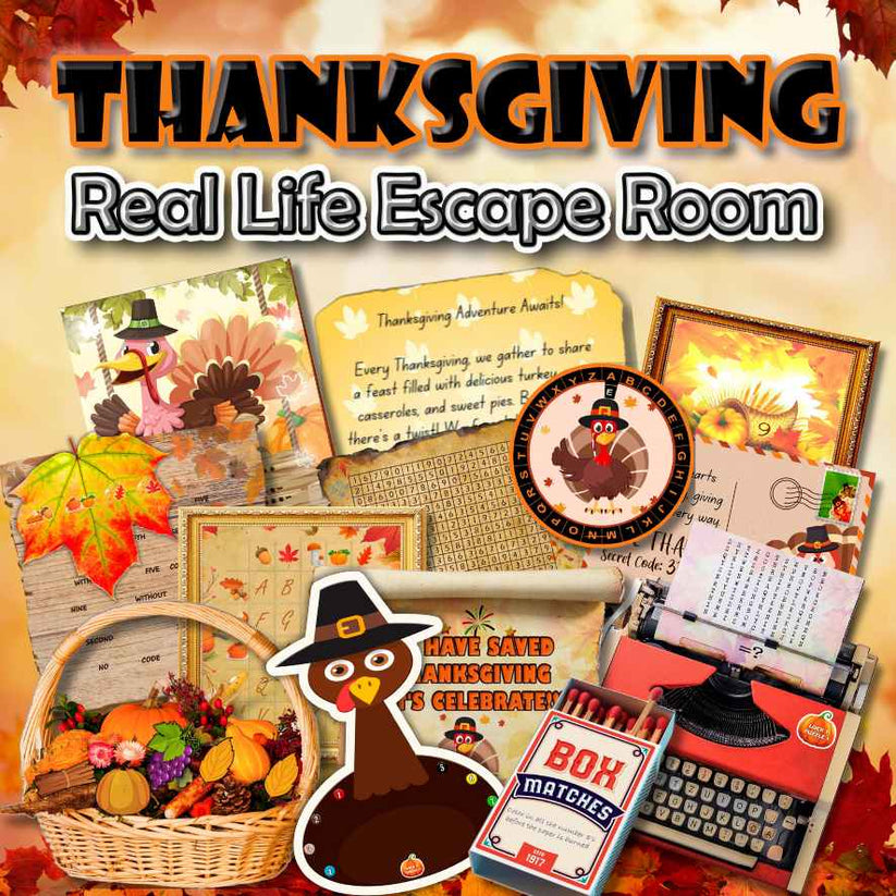 Thanksgiving Escape Room Kit – DIY Family Fun Game for Thanksgiving at ...