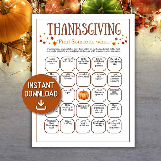 thanksgiving find someone who