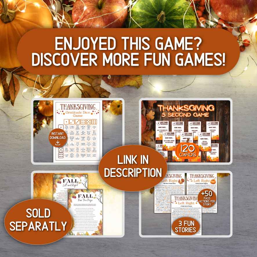 Thanksgiving party games

