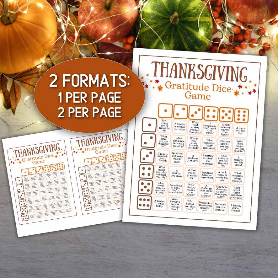 thanksgiving dice game printable