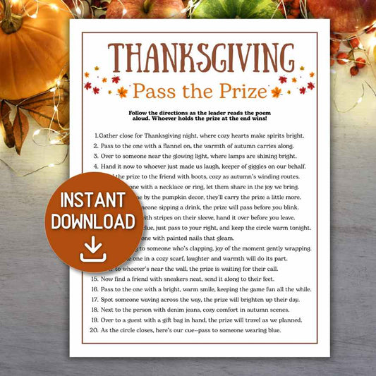 thanksgiving pass the prize