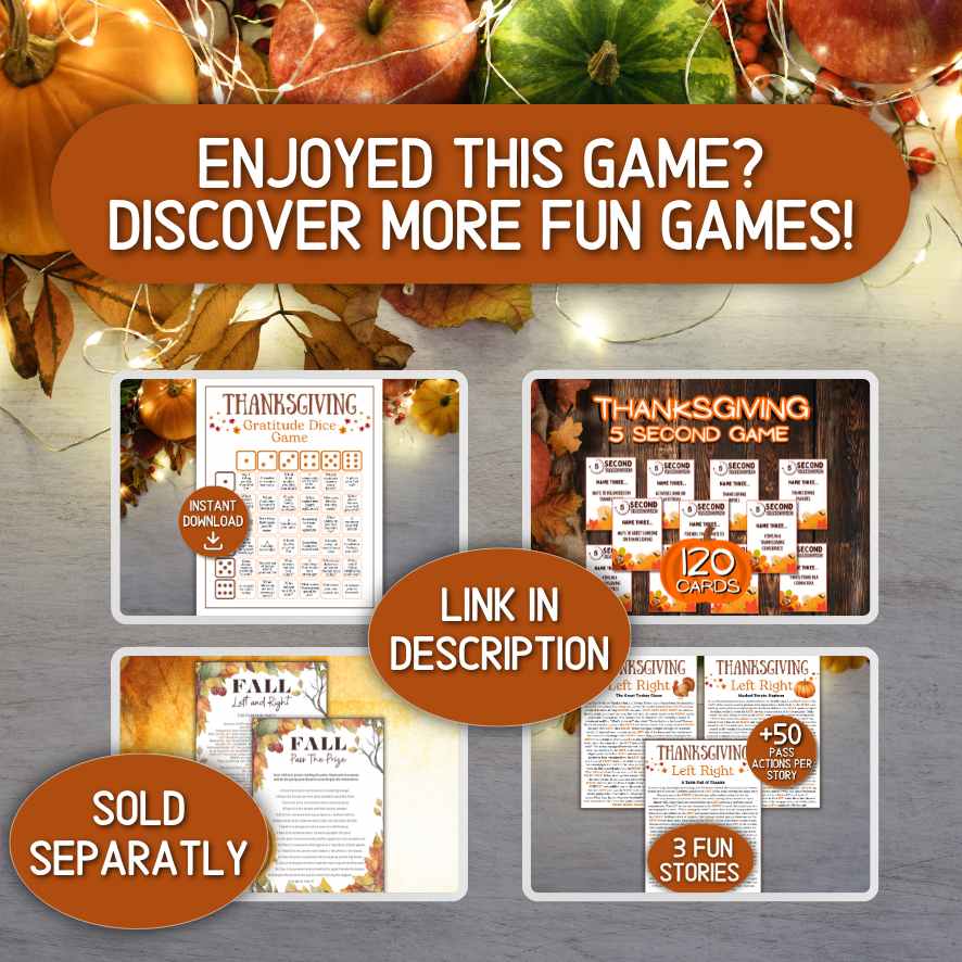 fun family thanksgiving games

