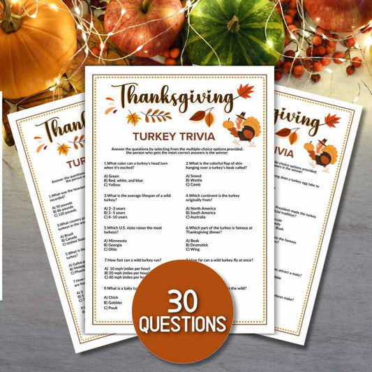 turkey trivia game
