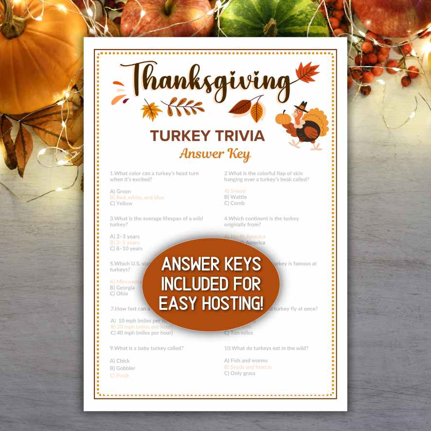 thanksgiving quiz questions