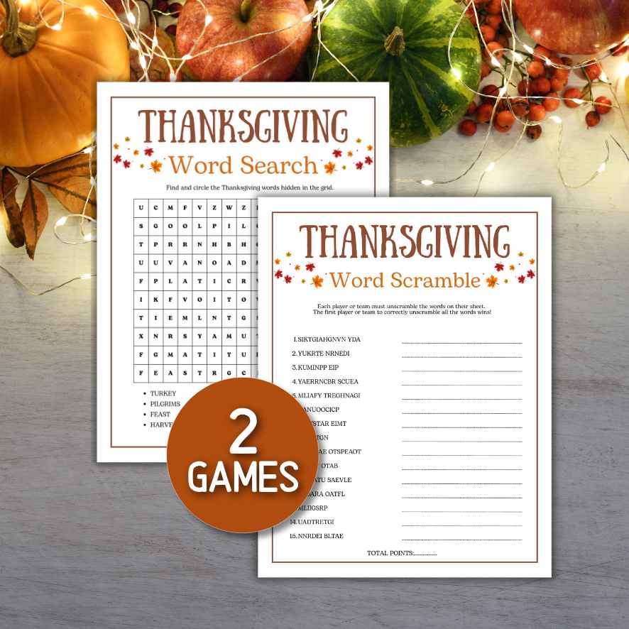 thanksgiving word search pdf