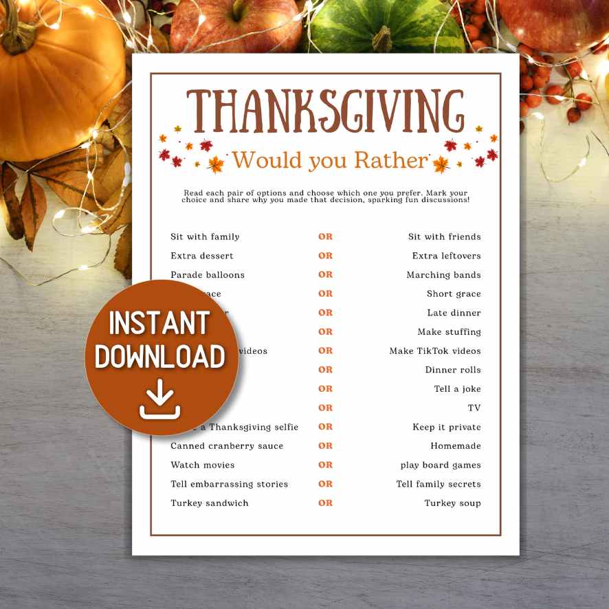 this or that thanksgiving game