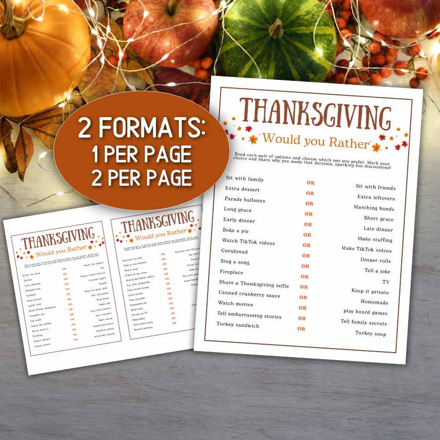 thanksgiving icebreaker questions