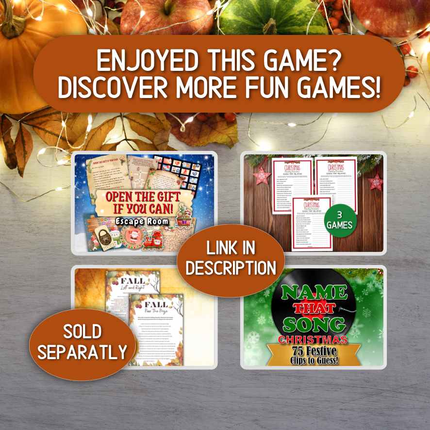 Thanksgiving party games