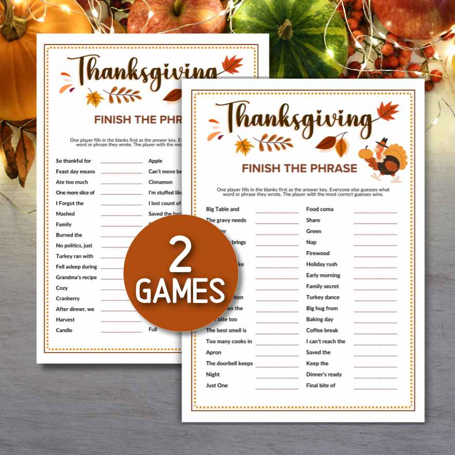 thanksgiving finish the phrase printable


