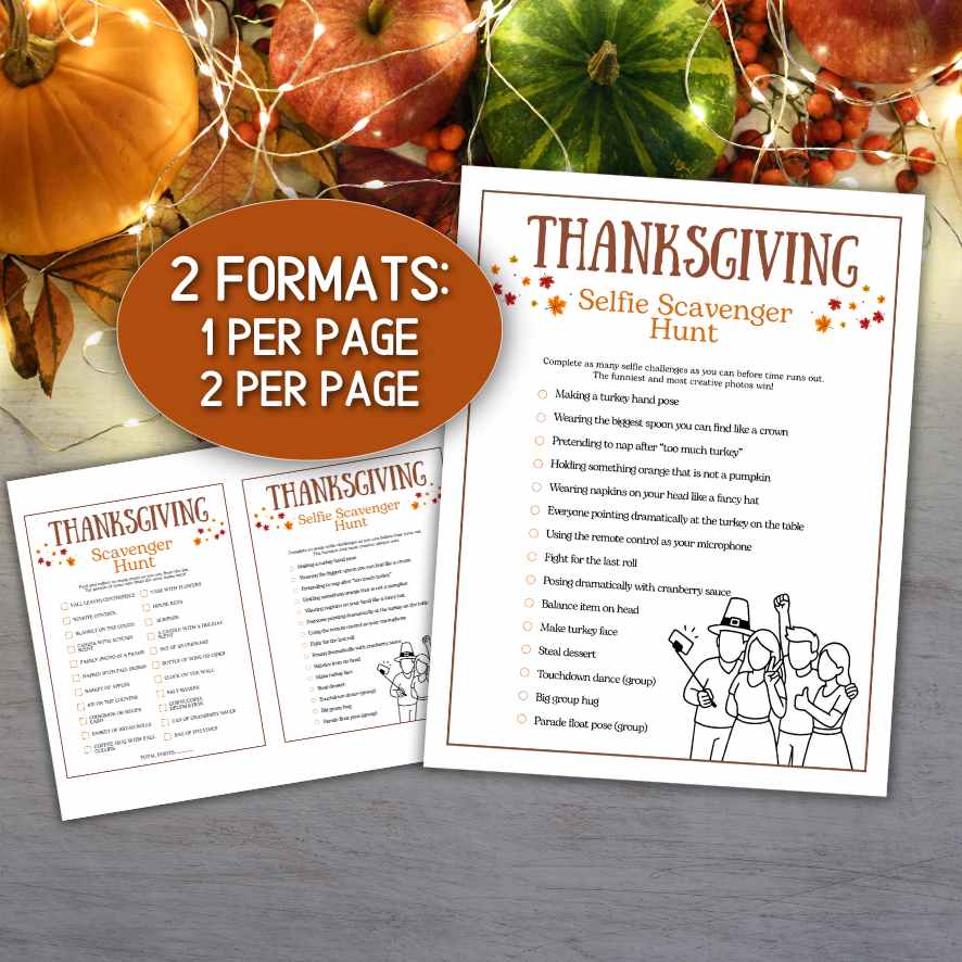 Printable Thanksgiving Treasure Hunt