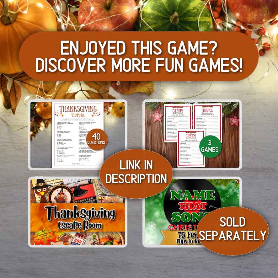 holiday conversation game