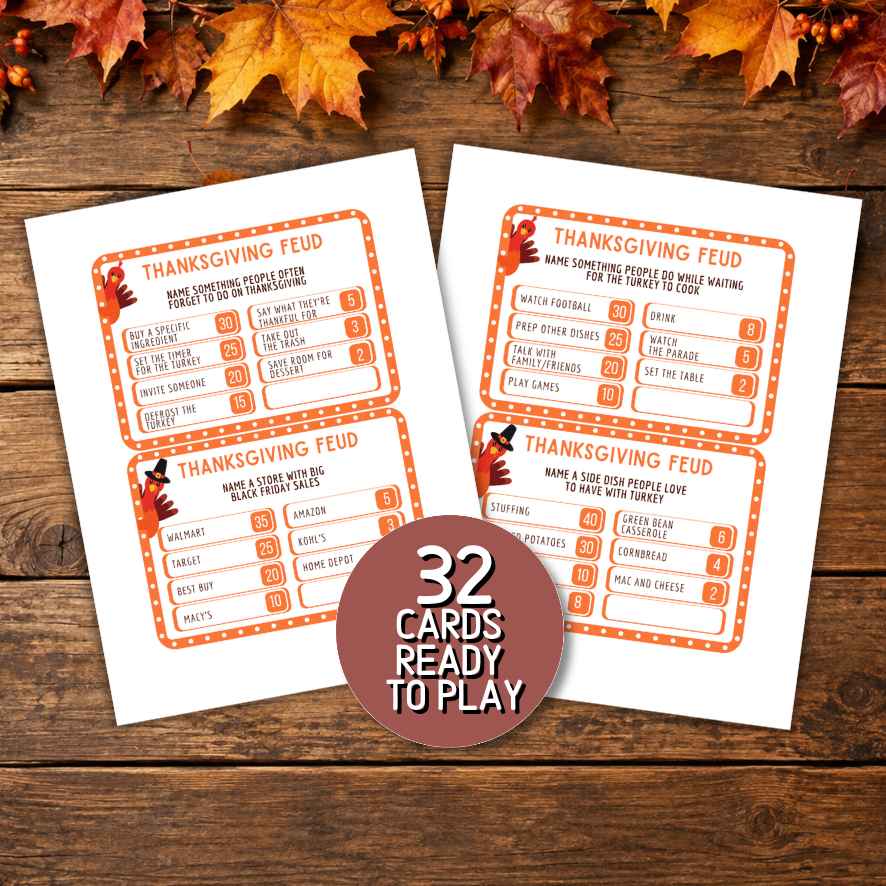 thanksgiving games for party