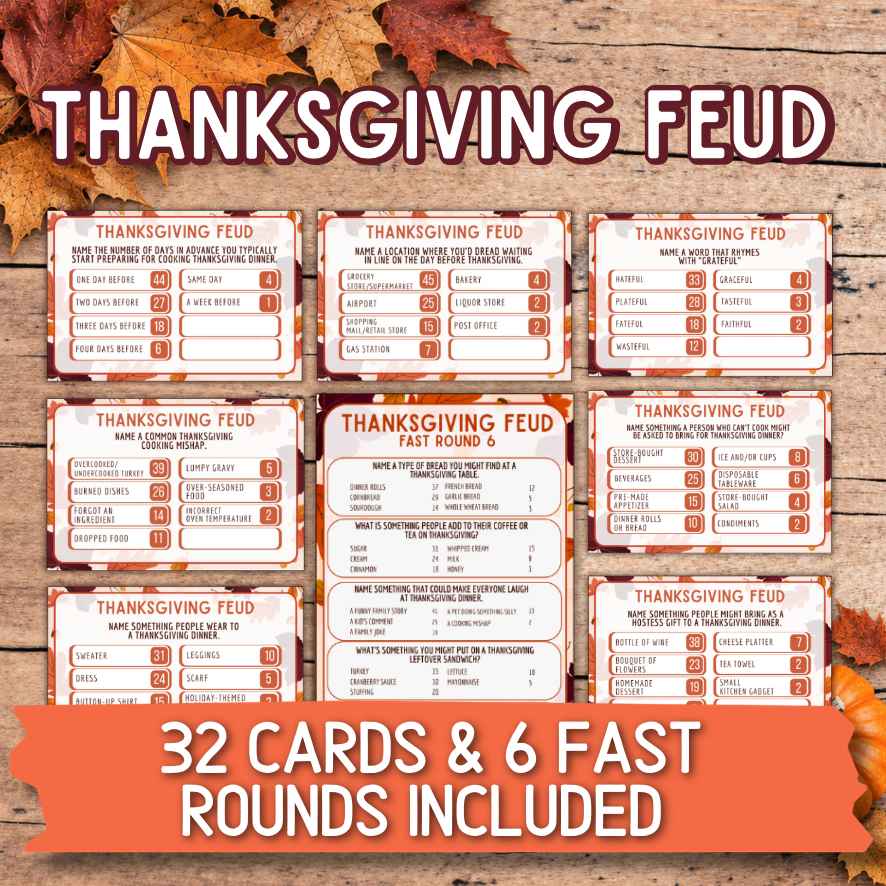 thanksgiving feud game