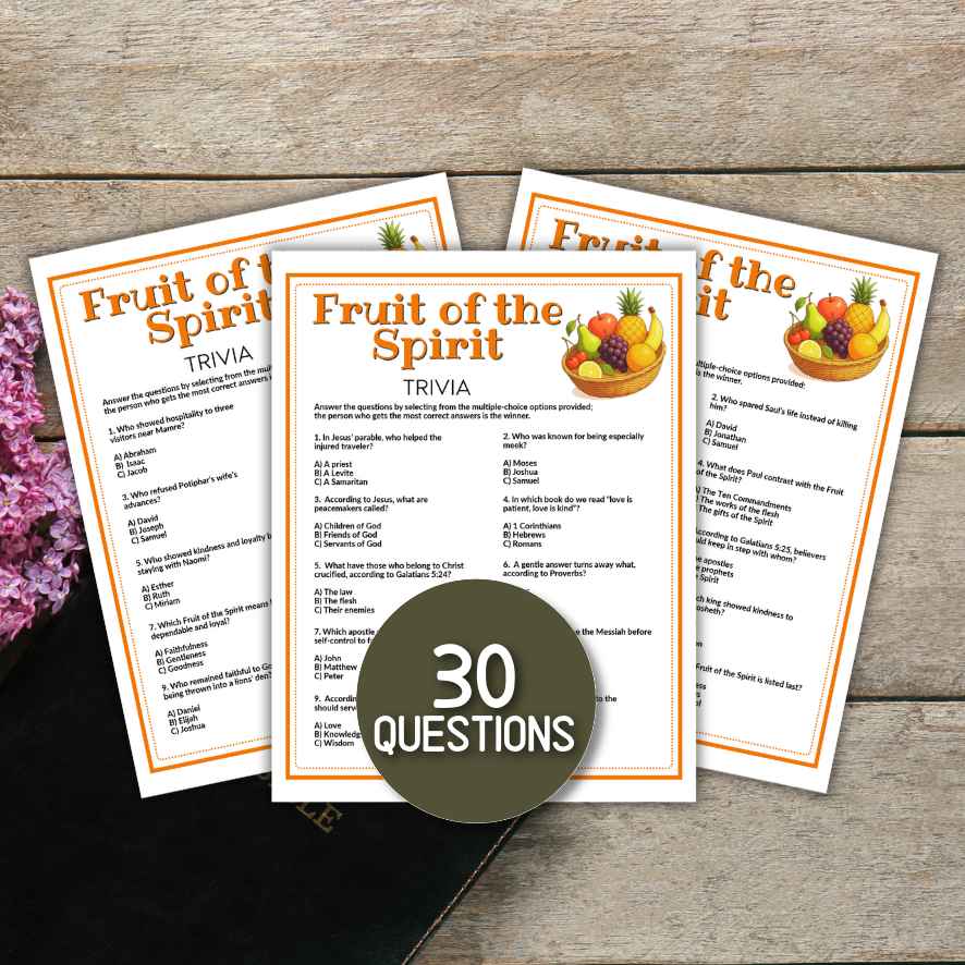fruit of the spirit trivia game