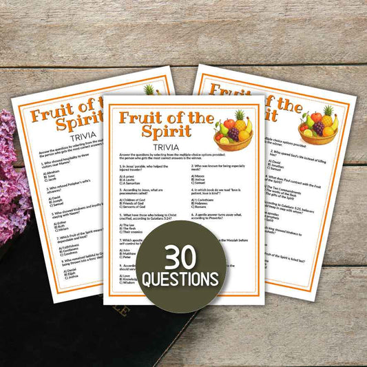 fruit of the spirit trivia game