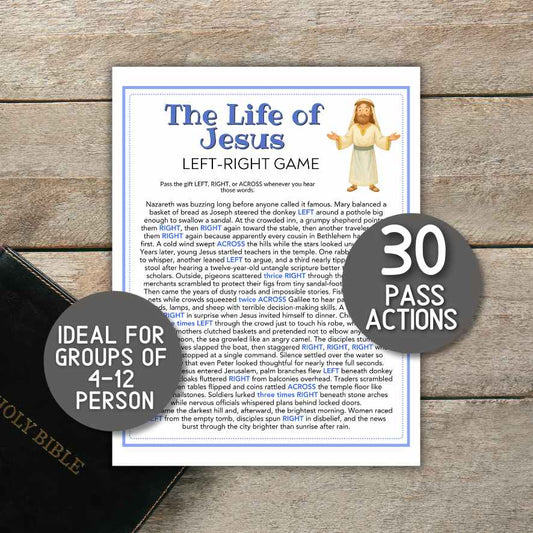 life of jesus left right game