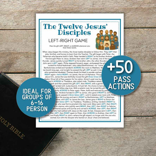 jesus disciples left right game