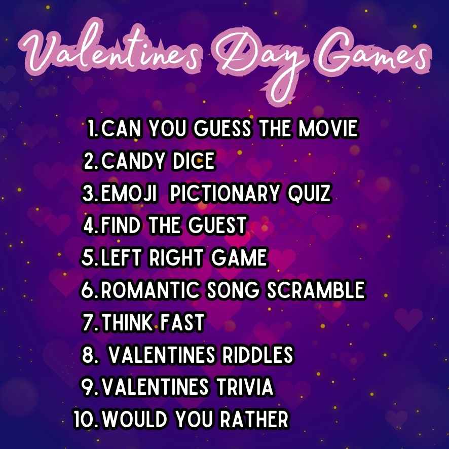 valentines party games
