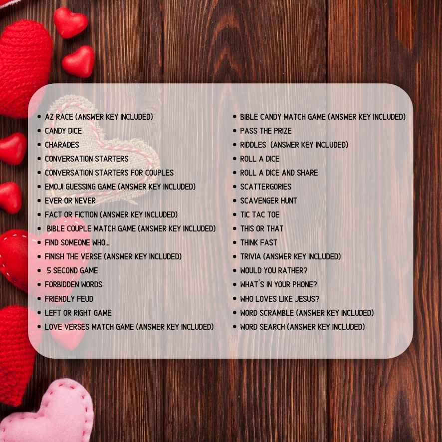 valentines day bible study

