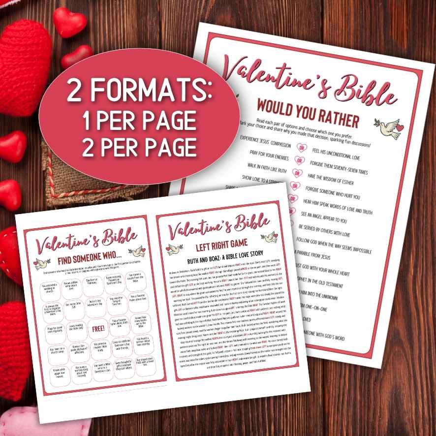 valentines bible games printable

