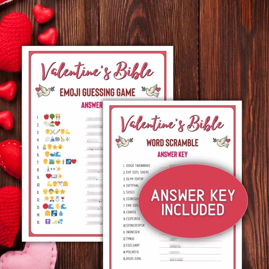 Valentines day bible activities

