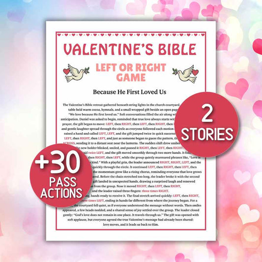 left right valentines christian games