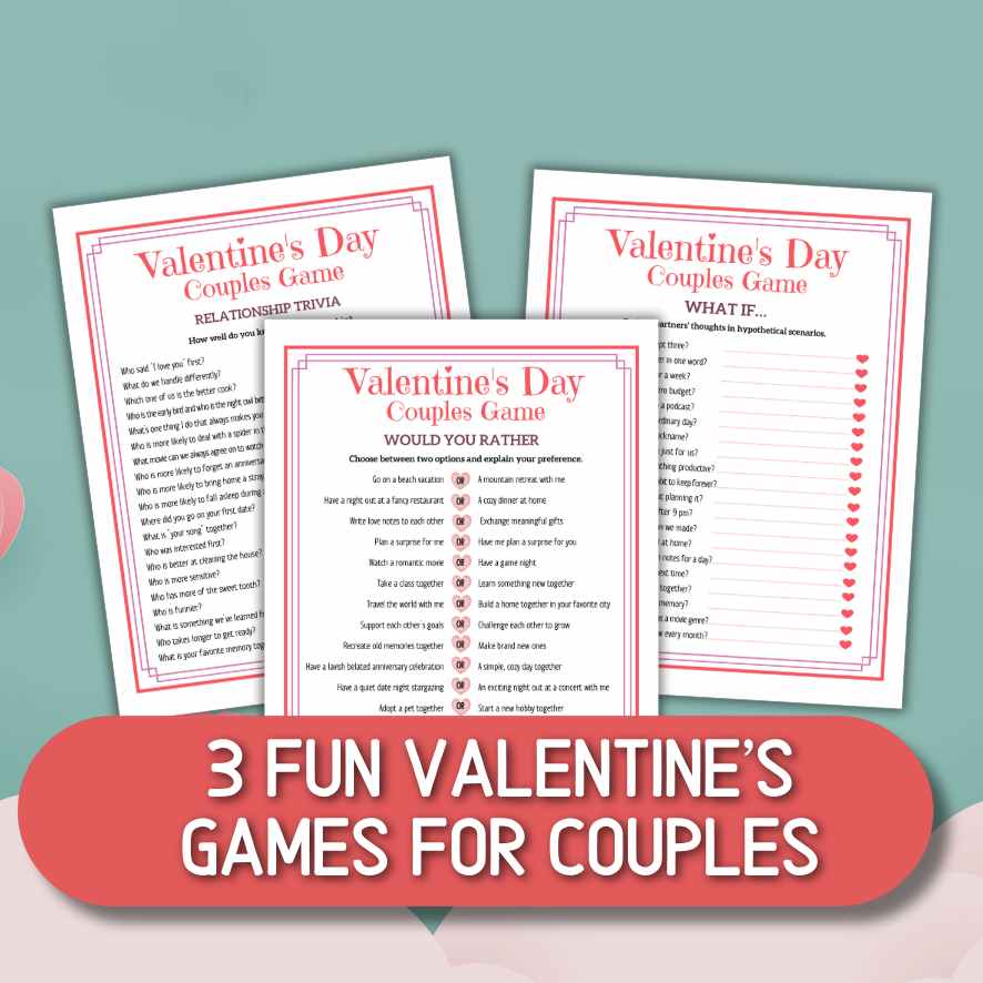 Couples Game Night Printables