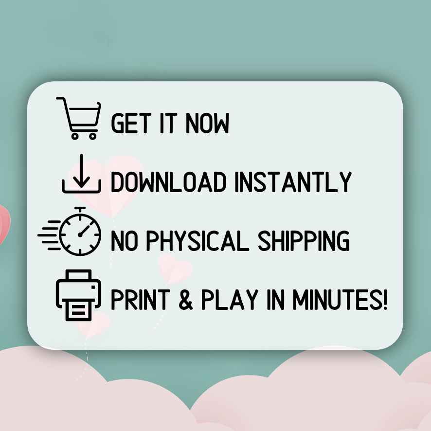 Love-themed Printable Games

