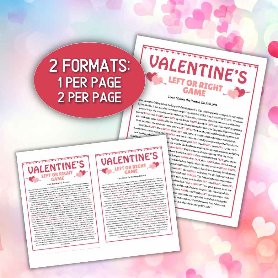 valentines day pass the present

