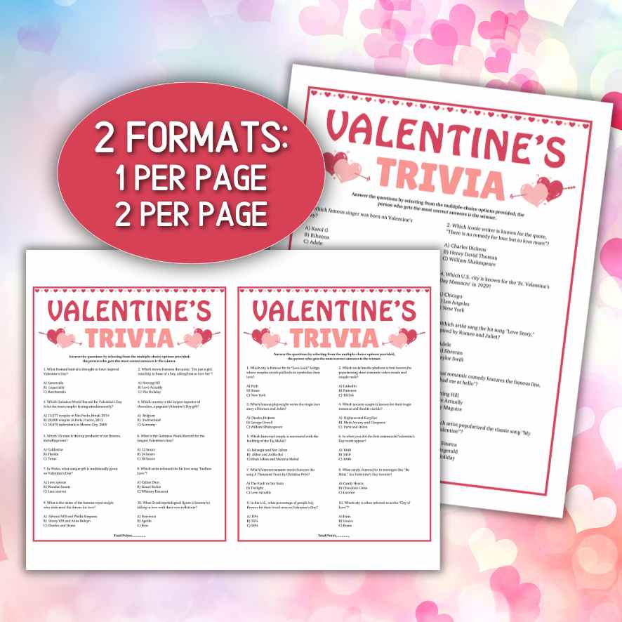 valentines day games for work

