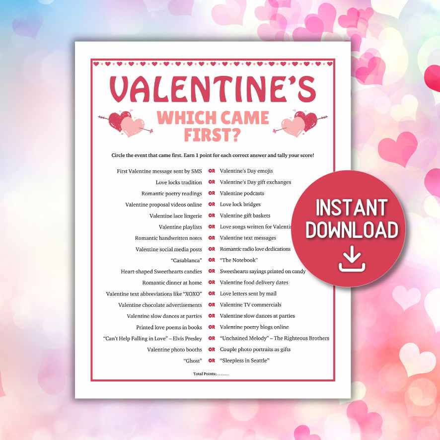 valentines day trivia

