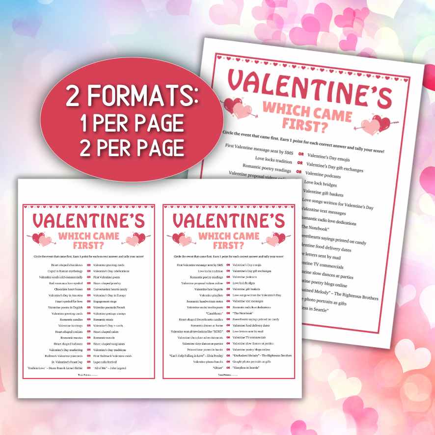 family games for valentines day