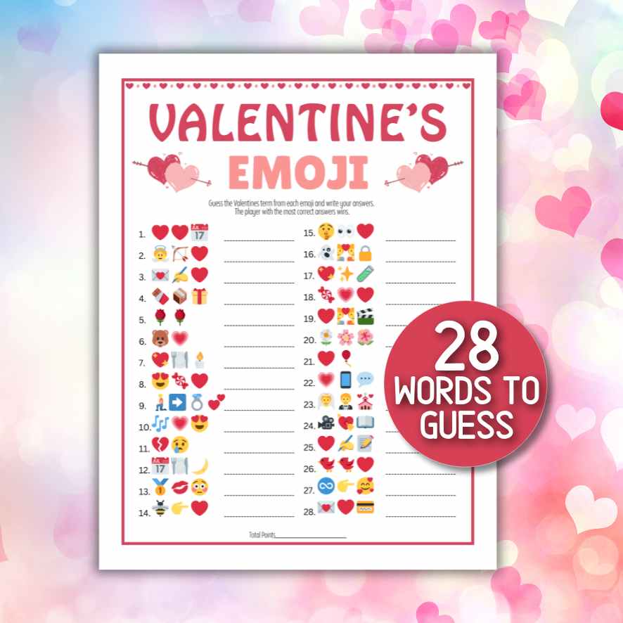 valentines day emoji game

