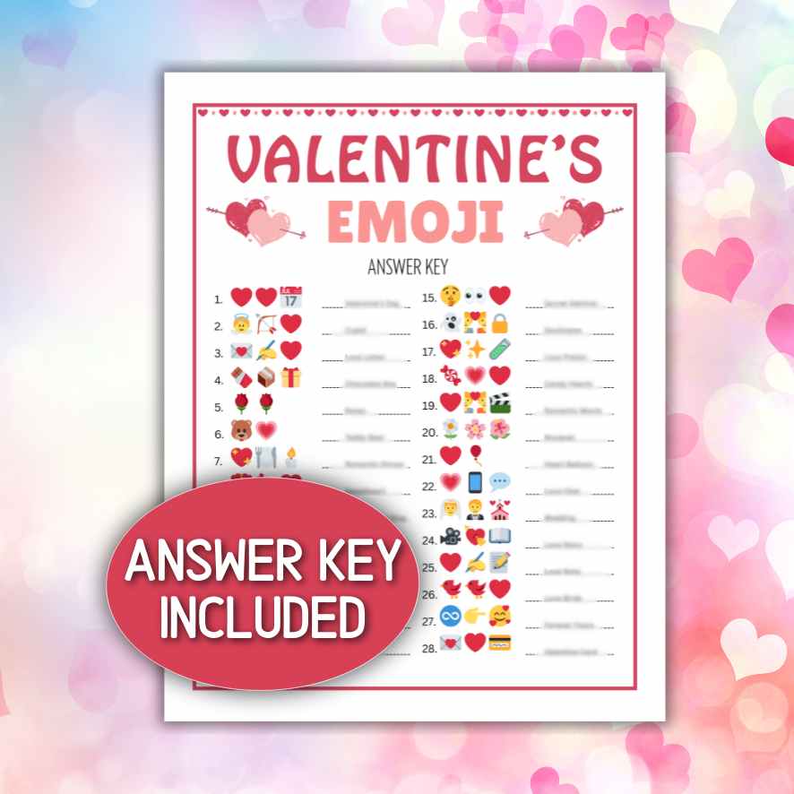 emoji pictionary valentines day