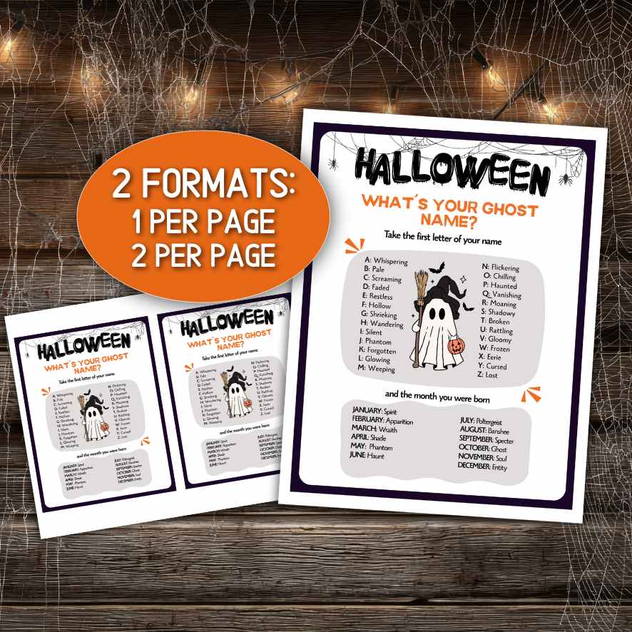 Printable Halloween Game