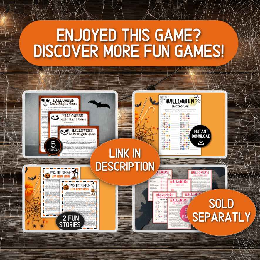 Printable Halloween party games