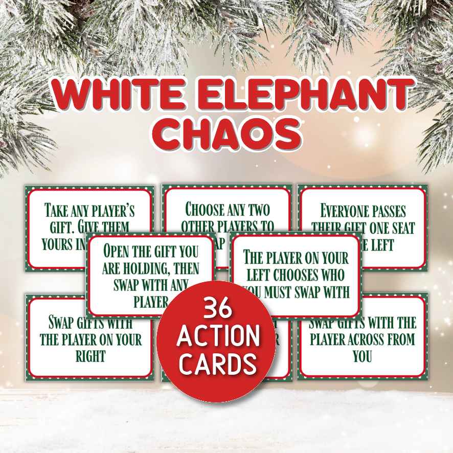 white elephant girft exchange funny