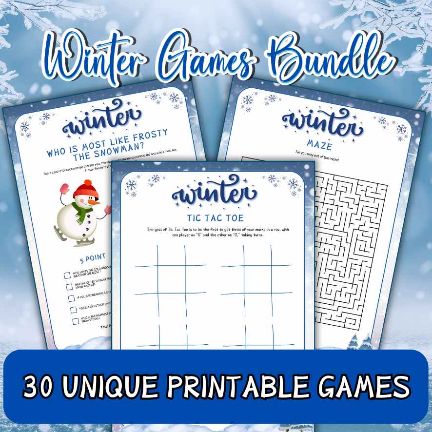 printable winter games