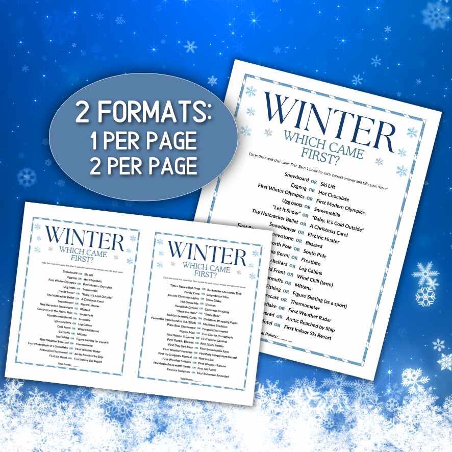 winter holidays activities