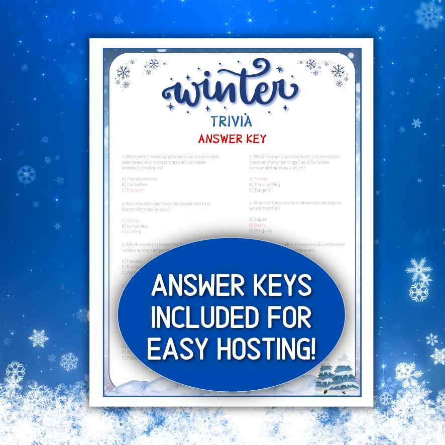 printable winter trivia questions and answers

