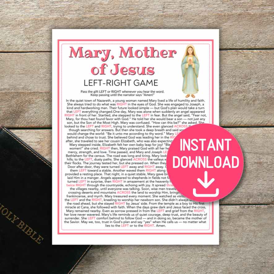 bible left right Esther game for youth group
