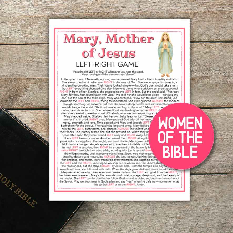 left right bible story game

