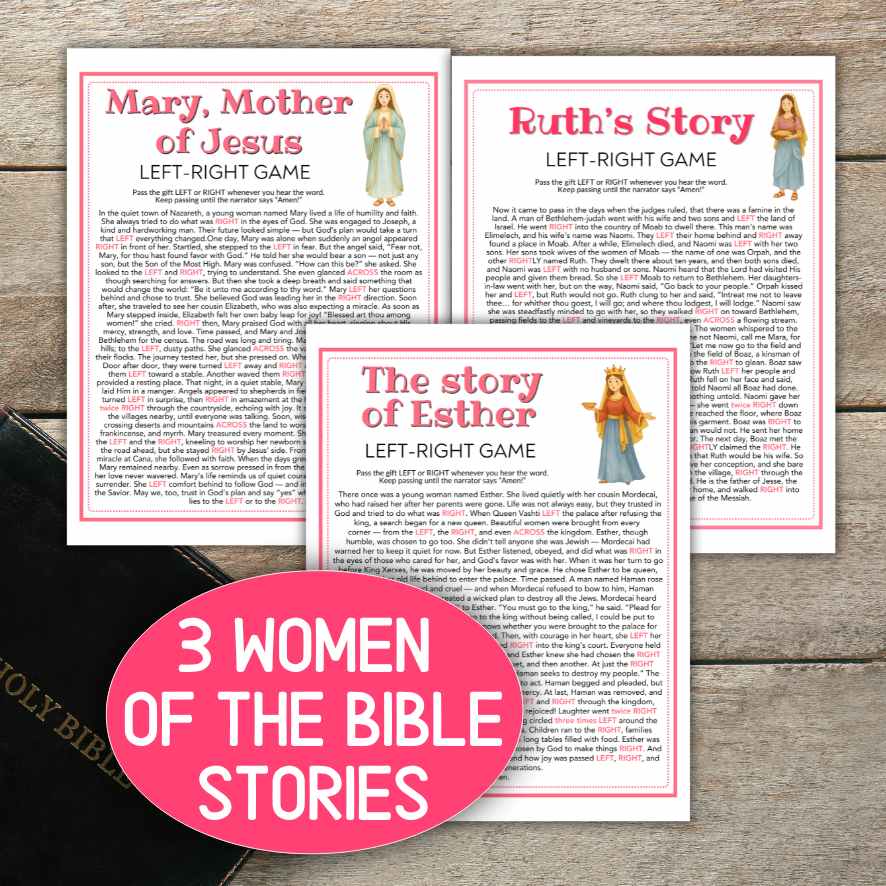 bible left right game sunday school