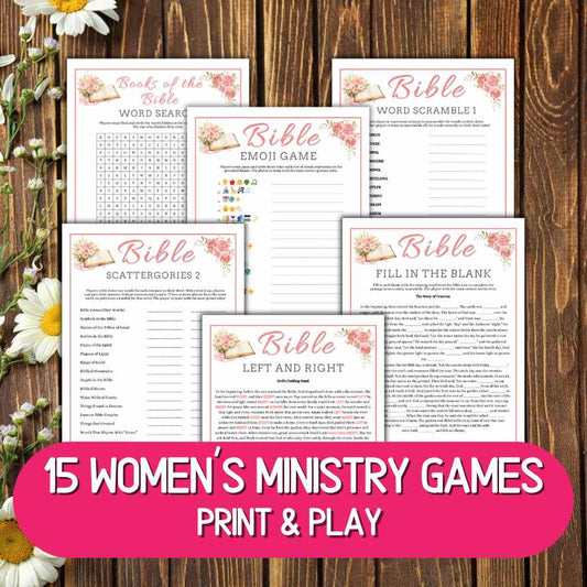 womens ministry bible games bundle printable